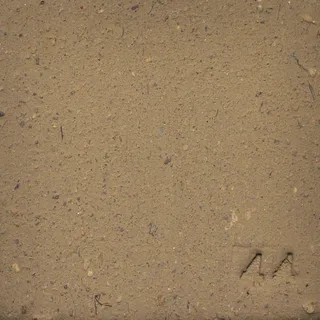 sifted and dried clay
